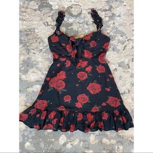 White Fox Rose Dress 🌹!!!